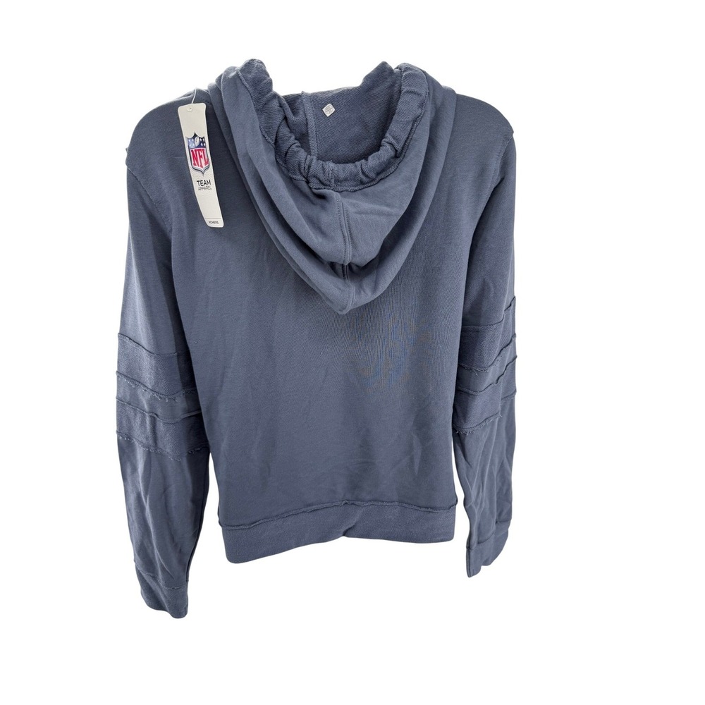 NFL New England Patriots Women Blue Pullover Hoodie Sweashirt Small NEW - Picture 2 of 10